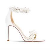 Pearl High Heel Sandals - 10cm